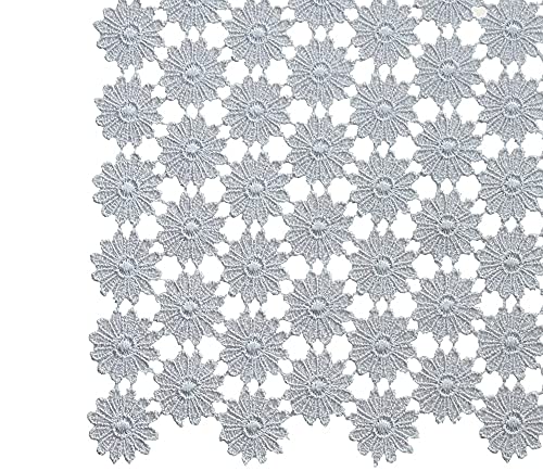 matches21 HOME & HOBBY Tischdecke Freya 60 x 60 cm Elegante Vollspitze in Grau Vintage Retro-Dekoration aus Polyester von matches21 HOME & HOBBY