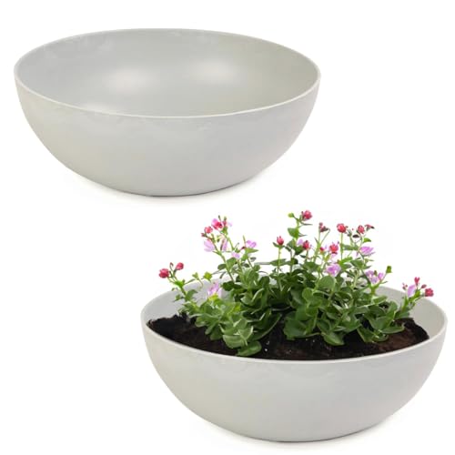 matches21 Pflanzschalen für draußen - 2 Vintage Dekoschalen beige-grau marmoriert als Blumentopf Pflanztopf - Schale in 20 cm als Garten Vogeltränke Balkon-Deko oder Friedhof Grabschale matches21 Pflanzschalen für draußen - 2 Vintage Dekoschalen beige-grau marmoriert als Blumentopf Pflanztopf - Schale in 20 cm als Garten Vogeltränke Balkon-Deko oder Friedhof Grabschale von matches21 HOME & HOBBY