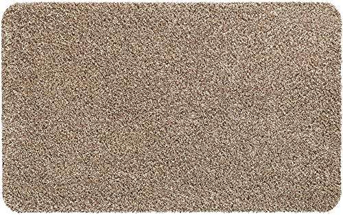 Schmutzfangmatte als saugstarke Innen Fußmatte beige meliert - Waschbarer Fußabtreter als robuste Sauberlaufmatte 40x60 cm - Antirutsch Türmatte für Eingangsbereich, Haustür, Flur von matches21 HOME & HOBBY