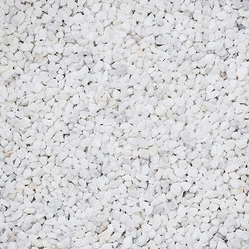 matches21 HOME & HOBBY Deko-Granulat als Streudeko farbig 5 Kg in weiß - Grober Deko-Sand in Ø 2-3 mm für Blumen-Vasen oder Dekoschalen - Bunte Steinchen als Hochzeit Tischdeko Wohndeko von matches21 HOME & HOBBY