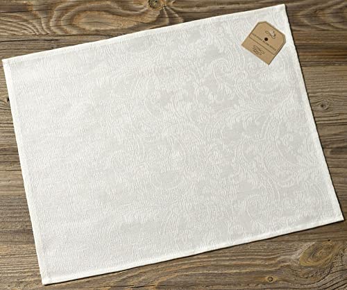 matches21 Tischset Platzset Textil Mila Jaquard schlicht einfarbig weiß 35x47 cm Landhaus Baumwolle Leinen 1 STK matches21 Tischset Platzset Textil Mila Jaquard schlicht einfarbig weiß 35x47 cm Landhaus Baumwolle Leinen 1 STK von matches21 HOME & HOBBY