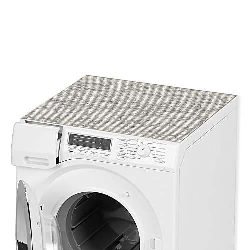 matches21 Waschmaschinenauflage rutschfest 65 x 60 Marmor grau - zuschneidbare Weichschaum Waschmaschinenabdeckung - Abdeckung für Waschmaschine oder Trockner von matches21 HOME & HOBBY