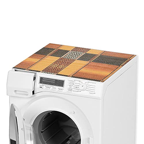 matches21 Waschmaschinenauflage rutschfest 65 x 60 afrikanisch - zuschneidbare Weichschaum Waschmaschinenabdeckung - Abdeckung für Waschmaschine oder Trockner von matches21 HOME & HOBBY