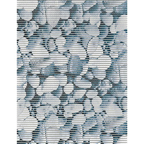 matches21 Weichschaum-Bodenbelag NOVA Soft Antirutsch Läufer Weichschaummatte Küche Bad Steine Muster blau 65x120 cm von matches21 HOME & HOBBY