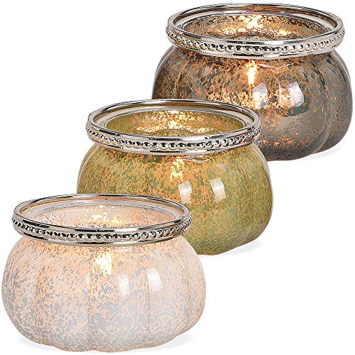 matches21 Windlichter Teelichtgläser Kerzengläser Orientalisch Marokko Glas & Metall 3er Set weiß grün grau je Ø 9x5 cm von matches21 HOME & HOBBY