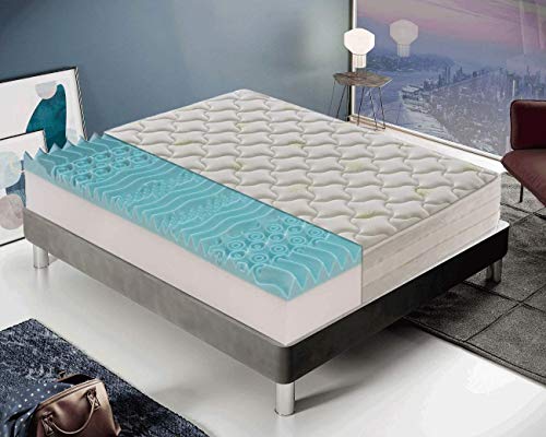 Materassiedoghe - Matratze Memory foam 140x190 - 9 Zonen ENTFERNBAR mit 5 cm hohem Memory 25 CM MyMemory Orthopaedic 100% made in Italy Materassiedoghe - Matratze Memory foam 140x190 - 9 Zonen ENTFERNBAR mit 5 cm hohem Memory 25 CM MyMemory Orthopaedic 100% made in Italy von materassi e doghe