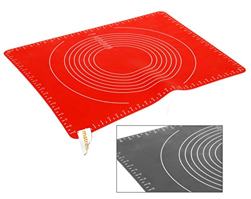 Backmatte aus Silikon - Die alternative zum Backpapier ROT von matrasa