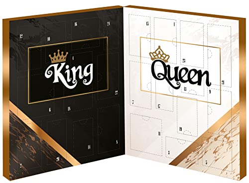 COUPLE BOOK Adventskalender für Paare - King & Queen - Körperpflege für Sie & Ihn - Weihnachtskalender für Männer & Frauen von matrasa