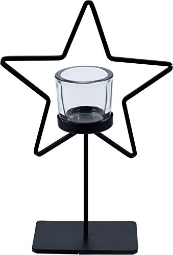 Kerzenhalter Star - Teelichthalter mit Stern 29cm - Weihnachtsdeko Dekoration Weihnachten von matrasa