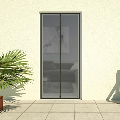 Magnet Lamellenvorhang Deluxe - selbstschließend - 100 x 220 cm anthrazit von matrasa