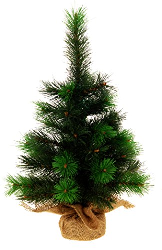 matrasa Mini Weihnachtsbaum Kleiner Bonsai Christbaum künstlich 46cm Türdeko von matrasa