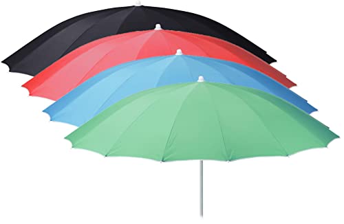 Parasol Sonnenschirm Shanghai mit Fiberglasstreben u Knickgelenk- sehr stabil XXL 220 cm Blau Parasol Sonnenschirm Shanghai mit Fiberglasstreben u Knickgelenk- sehr stabil XXL 220 cm Blau von matrasa