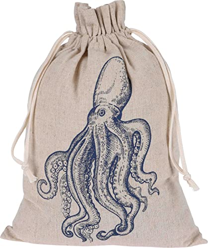 Türstopper MARITIM - Deko Jutesack mit Meeresbewohner Aufdruck 1kg 18x8x20cm Krake Türstopper MARITIM - Deko Jutesack mit Meeresbewohner Aufdruck 1kg 18x8x20cm Krake von matrasa