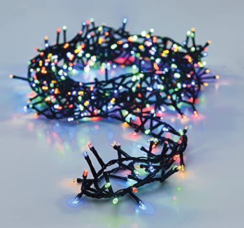 matrasa Cluster Lichterkette BUNT 8 Funktionen Memory innen & außen IP44 30m | 1500 LED von matrasa