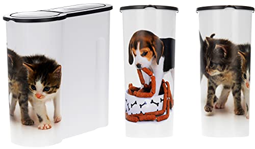 matrasa Futterdose für Trockenfutter - 4 Liter - Katzenfutterbox Hundefutterbox Tierfutterdose Hunde von matrasa