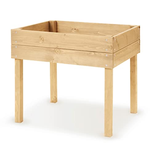 matrasa Kinderhochbeet - Hochbeet aus Holz für Kinder - Kinderbeet Pflanzbeet Gemüsebeet 50x45x45cm von matrasa
