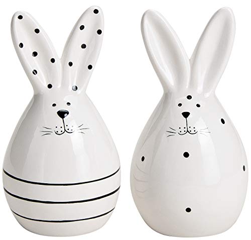matrasa Osterhasen in Ei Form 2er Set - 7x14cm Schwarz Weiss - Dekohase Osterdeko Dekoration Ostern matrasa Osterhasen in Ei Form 2er Set - 7x14cm Schwarz Weiss - Dekohase Osterdeko Dekoration Ostern von matrasa
