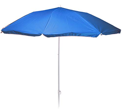 matrasa Sonnenschirm REFLEXA mit UV-Schutz UPF 50+ Platzsparend Knickgelenk Höhenverstellbar 198 cm Dunkelblau von matrasa