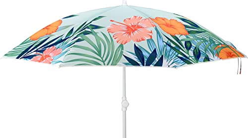 matrasa Sonnenschirm Tropical Flower höhenverstellbar mit Knickgelenk & UPF 40+ Ø160 cm Grün matrasa Sonnenschirm Tropical Flower höhenverstellbar mit Knickgelenk & UPF 40+ Ø160 cm Grün von matrasa