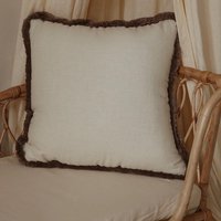 Creme Viereckiges Leinenkissen Creme Viereckiges Leinenkissen von matuu