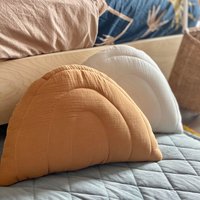 Carmel Musselin Regenbogen Kissen Handgemachte Kinderzimmer Dekor von matuu