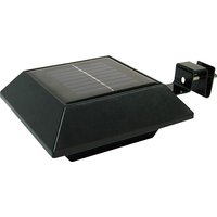 quadratisches Solarlicht für die Dachrinne (schwarz) von mauk