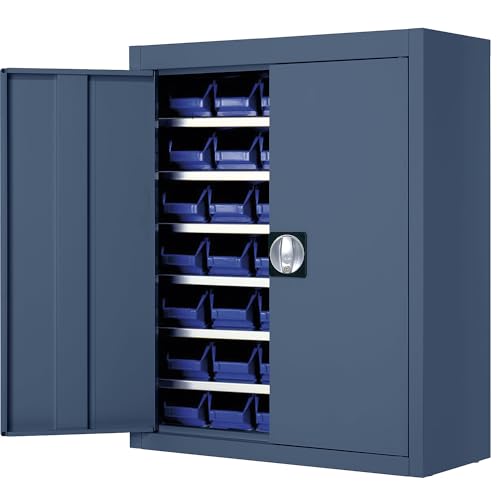 Mauser | Magazinschrank mit Sichtlagerkästen | HxBxT 820 x 680 x 280 mm | einfarbig | blau | 42 Kästen Mauser | Magazinschrank mit Sichtlagerkästen | HxBxT 820 x 680 x 280 mm | einfarbig | blau | 42 Kästen von Mauser