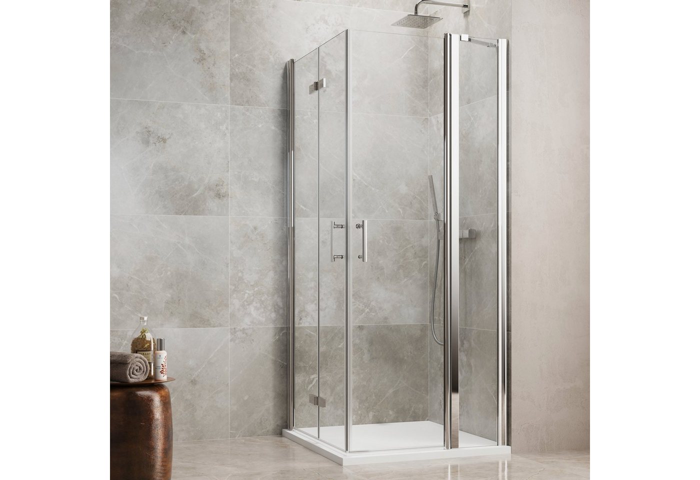 maw by GEO Eckdusche maw flex PRO AP-E420, BxT: 80x80 cm, Einscheibensicherheitsglas von maw by GEO