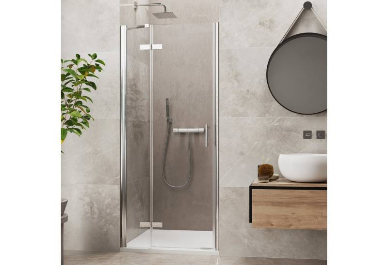 maw by GEO geteilte Dusch-Flügeltür maw flex PRO AP-N300, 10x200 cm, Einscheibensicherheitsglas von maw by GEO