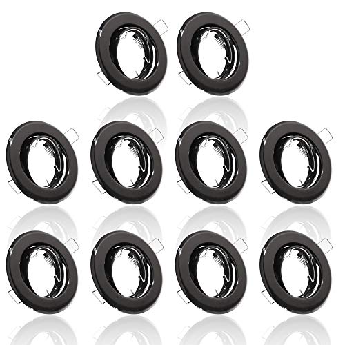 10x MAXKOMFORT Einbaustrahler IP20 mit GU10 Fassung RUND schwenkbar schwarz Einbauspot Einbauleuchte Rahmen Rostfrei Deckenspot Strahler Spot B002 10x MAXKOMFORT Einbaustrahler IP20 mit GU10 Fassung RUND schwenkbar schwarz Einbauspot Einbauleuchte Rahmen Rostfrei Deckenspot Strahler Spot B002 von max K O M F O R T