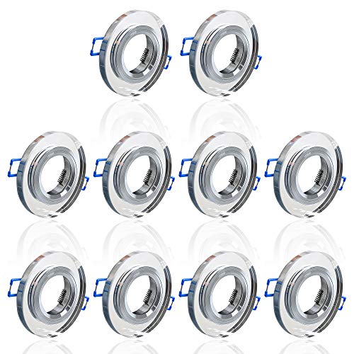10x MAXKOMFORT Glas Einbaustrahler + GU10 Fassung RUND Einbauspot Einbauleuchte Rahmen Rostfrei Deckenspot Strahler Spot 3107 10x MAXKOMFORT Glas Einbaustrahler + GU10 Fassung RUND Einbauspot Einbauleuchte Rahmen Rostfrei Deckenspot Strahler Spot 3107 von max K O M F O R T
