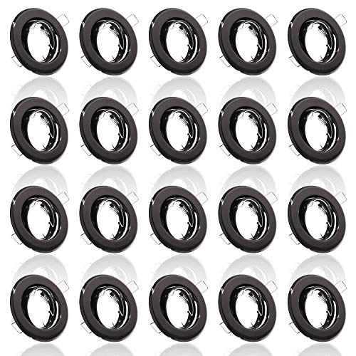 20x MAXKOMFORT Einbaustrahler IP20 mit GU10 Fassung RUND schwenkbar schwarz Einbauspot Einbauleuchte Rahmen Rostfrei Deckenspot Strahler Spot B002 20x MAXKOMFORT Einbaustrahler IP20 mit GU10 Fassung RUND schwenkbar schwarz Einbauspot Einbauleuchte Rahmen Rostfrei Deckenspot Strahler Spot B002 von max K O M F O R T