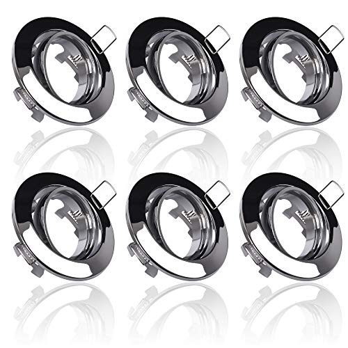 6x MAXKOMFORT Einbaustrahler IP20 mit GU10 Fassung RUND schwenkbar chrom Einbauspot Einbauleuchte Rahmen Rostfrei Deckenspot Strahler Spot M802 6x MAXKOMFORT Einbaustrahler IP20 mit GU10 Fassung RUND schwenkbar chrom Einbauspot Einbauleuchte Rahmen Rostfrei Deckenspot Strahler Spot M802 von max K O M F O R T