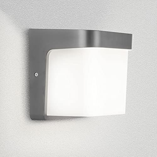 Aussenleuchte Aussenwandleuchte Graphit Grau E27 Fassung für LED geeignet Wandlampe 1703A-GR von max K O M F O R T