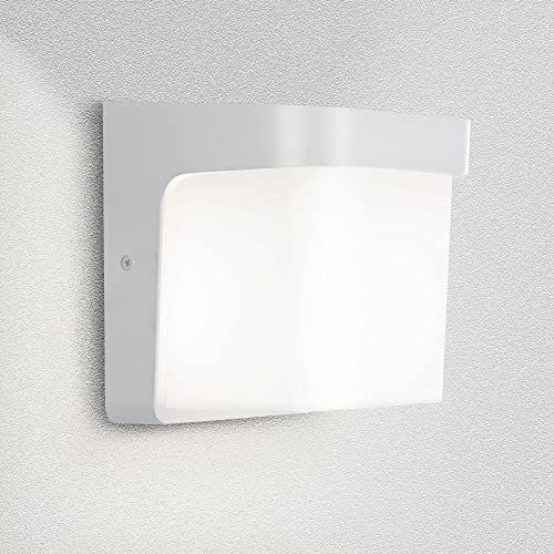 max K O M F O R T Aussenleuchte Aussenwandleuchte Weiß E27 Fassung für LED geeignet Wandlampe 1703A-WH von max K O M F O R T