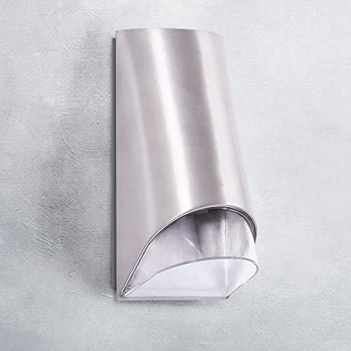 max K O M F O R T Außenwandleuchte Wandlampe Außenleuchte GU10 Silber IP44 Garten moderne Wandleuchte aus Aluminium 348A-SN von max K O M F O R T