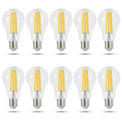 E27 LED Leuchtmittel 11W Dimmbar 230V warmweiß 3000K Form A67 Ø67mm Lampen Filament Retro 1500 Lumen DE-Händler 10er Set von max K O M F O R T