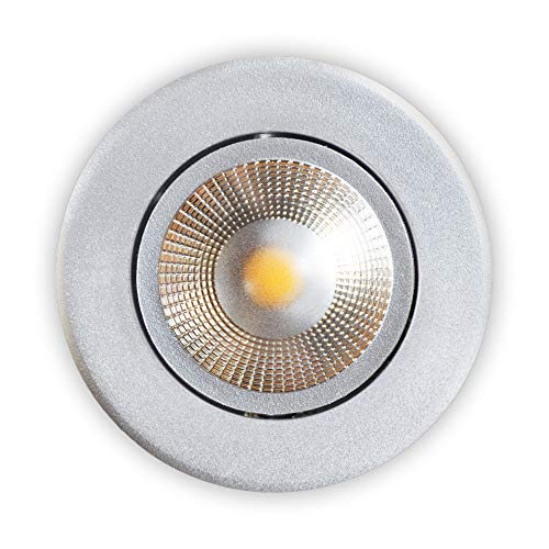 LED 5W Warmweiß 10er SETE inbaustrahler Einbaulampe ROSTFREI Einbauleuchte Spot Einbauspot Grau von max K O M F O R T
