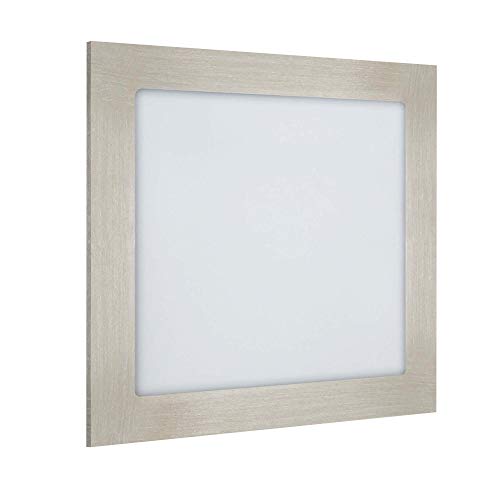 LED Panel Einbaustrahler Flach Edelstahl-Optik | 18W warmweiß eckig | Spot Einbauspot Deckenleuchte Deckenlampe Lampe Leuchte von max K O M F O R T