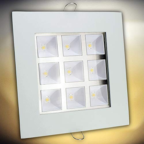 MAXKOMFORT® LED Einbaustrahler Einbauspot Panel 9W FLACH Spot LED Deckenlampe Leuchte Warmweiß von max K O M F O R T