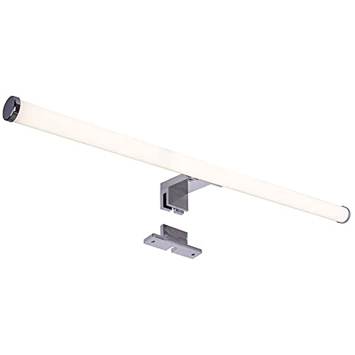 max K O M F O R T LED Spiegelleuchte Badleuchte Schminklicht Aufbauleuchte Schrankleuchte in chrom rund neutralweiß 8W IP44 von max K O M F O R T