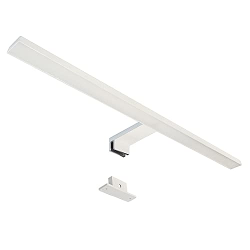 max K O M F O R T LED Spiegelleuchte Bad 60cm IP44 – Elegante Aufbauleuchte für Badezimmerspiegel – 750lm, 4000K Neutralweiß, 8W – Stilvolles Lichtdesign in Weiß von max K O M F O R T