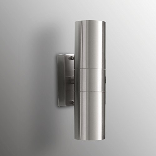 max K O M F O R T Aussenleuchte Aussenlampe Wandleuchte Edelstahl 109C2 GU10 up down max K O M F O R T Aussenleuchte Aussenlampe Wandleuchte Edelstahl 109C2 GU10 up down von max K O M F O R T