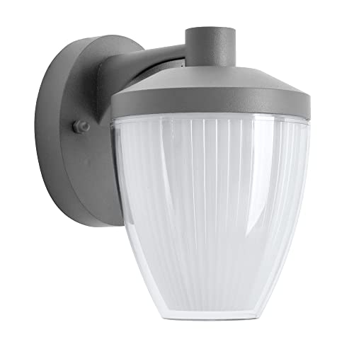 max K O M F O R T Außenwandleuchte E27 Anthrazit IP44 Wandlampe Außenleuchte Beleuchtung Garten moderne Wandleuchte aus Aluminium RD1901B von max K O M F O R T