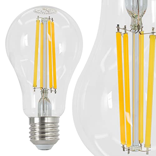 max K O M F O R T E27 LED Leuchtmittel 11W Dimmbar 230V warmweiß 3000K Form A67 Ø67mm Lampen Filament Retro 1500 Lumen DE-Händler von max K O M F O R T