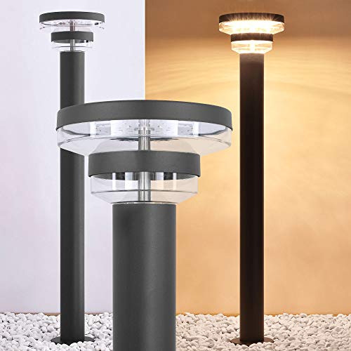 max K O M F O R T LED Aussenleuchte Standleuchte Gartenleuchte Wegeleuchte Lampe 9W Edelstahl 80cm modern IP54 313-800 von max K O M F O R T