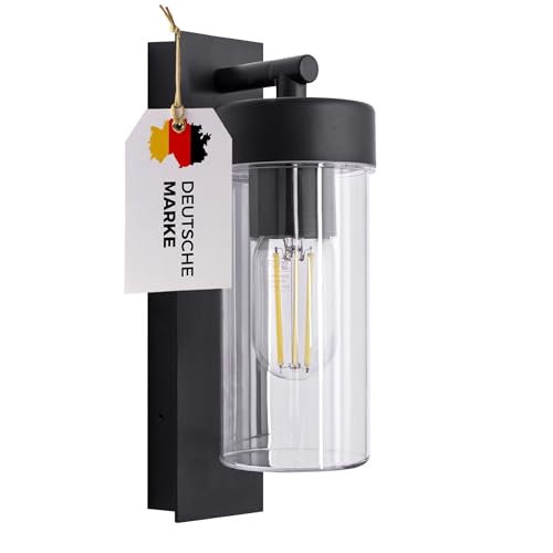 max K O M F O R T LED Außenwandleuchte E27 Schwarz IP44 – Moderne Wandlampe aus Aluminium & Kunststoff für Garten, Terrasse & Fassade, 230V, ohne Bewegungsmelder, ohne Leuchtmittel 4052B max K O M F O R T LED Außenwandleuchte E27 Schwarz IP44 – Moderne Wandlampe aus Aluminium & Kunststoff für Garten, Terrasse & Fassade, 230V, ohne Bewegungsmelder, ohne Leuchtmittel 4052B von max K O M F O R T