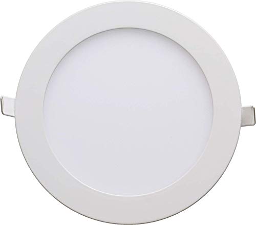 LED Panel flach 12W warmweiß rund Deckenleuchte Einbaustrahler Deckenleuchte Spot Einbauspot ULTRASLIM Slim Weiß Lampe Leuchte von max K O M F O R T