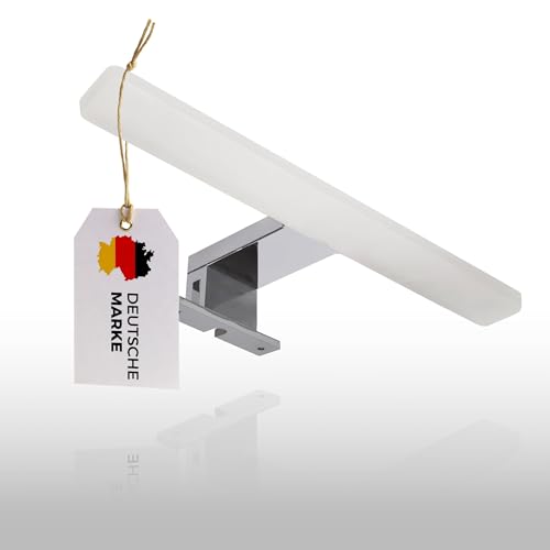 max K O M F O R T LED Spiegelleuchte Bad 30cm – Optimale Lichtverteilung & IP44 – 8W Neutralweiß 4000K – Modernes Design für stilvolle & sichere Badbeleuchtung BAD-ACR30 von max K O M F O R T
