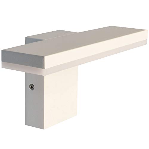 max K O M F O R T MODERNE LED Außenwandleuchte Wandleuchte 10W warmweiß weiß Wandlampe Wandleuchte Außenlampe Lampe 17503 von max K O M F O R T